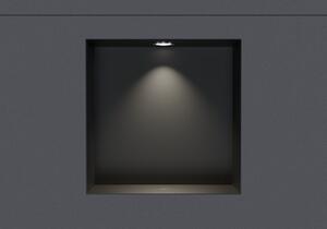 Nerezový nástěnný výklenek NT203010X bez ráfku s LED reflektorem - 20 x 30 x 10 cm (v x š x h) - možnost volby barvy