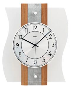 Designové nástěnné hodiny 5537 AMS řízené rádiovým signálem 36cm