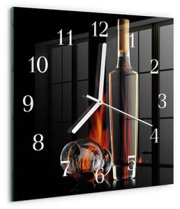 Skleněné hodiny Alkohol zskb-30x30-00058232
