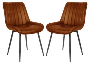 Jídelní židle - Židle - Kuchyňské židle - Kávové židle - Černá sada dvou židlí - Ergonomický design