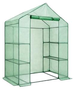 Ak furniture Zahradní fóliovník SOMA 143x73x195 cm zelený