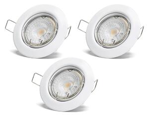 Aigostar - SADA 3x LED Podhledové svítidlo 1xGU10/4,5W/230V 6500K bílá