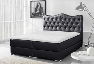Čalouněná postel ALADIN + topper, 200x200, madryt 1100