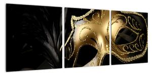 Karnevalová maska - moderní obraz (90x30cm)