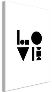 Obraz - Black, White and Love (1 Part) Vertical