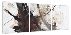 Abstrakce - obrazy do obýváku (90x30cm)