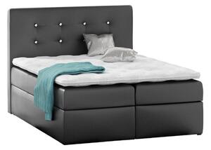 Čalouněná postel IZI + topper, 200x200, madryt 128