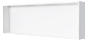 Bílá nástěnná nika z litého minerálu EG3010 - výška 30 cm - hloubka 10 cm - volitelný LED reflektor