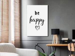 Obraz - Be Happy (1 Part) Vertical