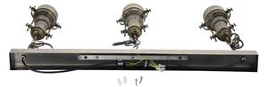 Brilagi - Lustr na řetězu PYRONIC 3xE27/40W/230V bronzová/patina