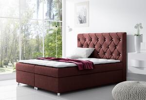 Čalouněná postel MONA + topper, 180x200, primo 8801
