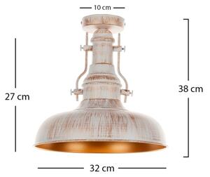 Brilagi - Stropní svítidlo PYRONIC 1xE27/40W/230V pr. 32 cm krémová/patina