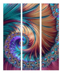 Paraván barevné fraktály Velikost (šířka x výška): 225x172 cm