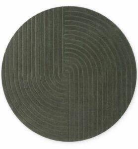 Vikosa, Kusový koberec Vikosa Arcura 106271 Dark Green kruh, 150x150 (průměr) kruh, zelená, ložnice