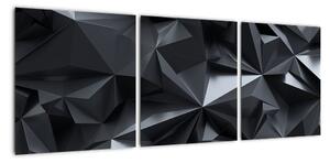 Černobílý obraz - abstrakce (90x30cm)