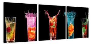 Obraz do kuchyně - letní drinky (90x30cm)