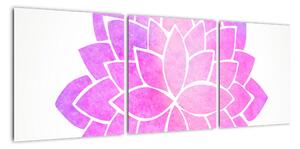 Obraz: růžová mandala (90x30cm)