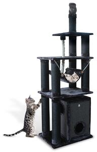 Goleto Luxusní škrabadlo pro kočky Toronto 3 XXL | tmavě šedé