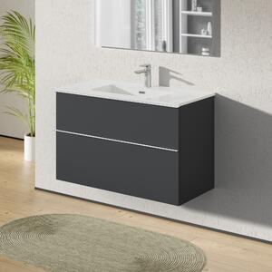 Koupelnová skříňka s umyvadlem LAVOA 100 cm - možnost volby barvy
