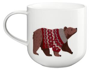 Porcelánový hrnek COPPA WINTER ANIMALS medvěd 400 ml ASA Selection