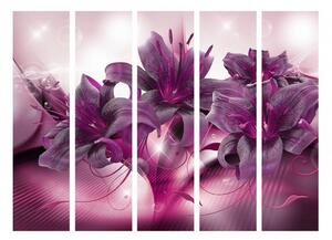 Paraván fialová vášeň Velikost (šířka x výška): 135x172 cm