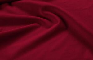 Červená sametová dvoumístná pohovka MICADONI JADE 158 cm