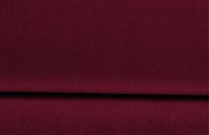 Vínově červená sametová třímístná rozkládací pohovka MICADONI RUTILE 215 cm