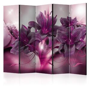 Murando DeLuxe Paraván fialová lilie Velikost: 225x172 cm
