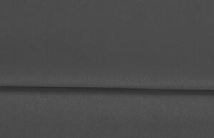 Tmavě šedá sametová třímístná rozkládací pohovka MICADONI RUTILE 215 cm