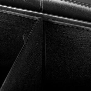 Goleto Čalouněná lavice s úložným prostorem 114 x 40 x 40 cm | černá