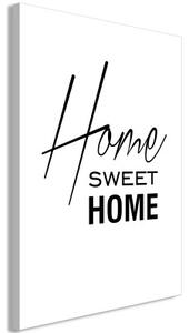 Obraz - Black and White: Home Sweet Home (1 Part) Vertical