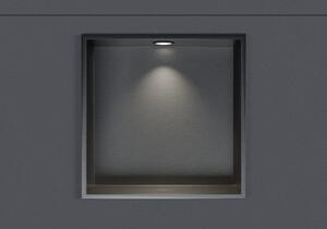 Nerezová nástěnná nika NT303010X s LED reflektorem - 30 x 30 x 10 cm (v x š x h) - možnost volby barvy