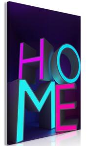 Obraz - Home Neon (1 Part) Vertical