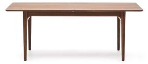 Rozkládací jídelní stůl s přídavnou deskou v dekoru ořechu 100x200 cm Elan – Kave Home