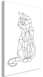 Obraz - Geometric Cat (1 Part) Vertical