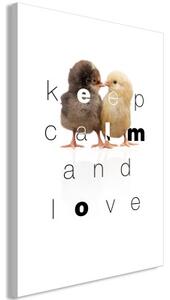 Obraz - Keep Calm and Love (1 Part) Vertical