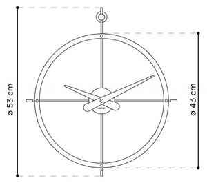Designové nástěnné hodiny Nomon Dos Puntos NG 55cm
