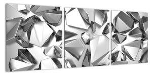 Abstraktní obrazy - krystaly (90x30cm)