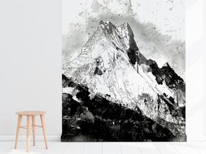 Fototapeta Černé a sněhové hory Samolepící 250x250cm