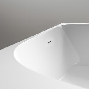 Volně stojící vana NOVA CORNER akrylátová bílá - 170 x 78 cm - instalace vlevo - možnost volby povrchu