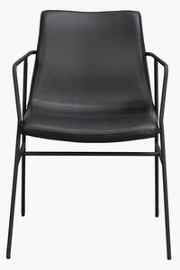 Židle s područkami z imitace kůže Huntingbay, 2 ks
