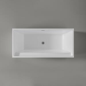 Volně stojící vana VERONA akrylátová bílá - 170 x 80 x 60 cm