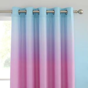 Růžový/fialový dětský závěs 2 ks 168x183 cm Ombre Rainbow Clouds – Catherine Lansfield
