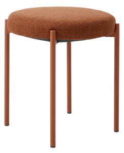 Kovová stolička v terakotové barvě Pelican – Unique Furniture