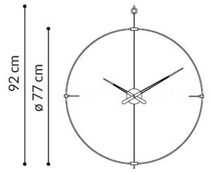 Designové nástěnné hodiny Nomon Bilbao Brass Small 92cm