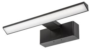 Koupelnové nástěnné LED svítidlo LORIC černá, šířka 30 cm