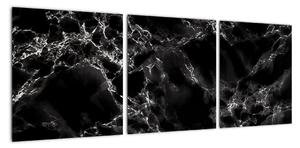 Černobílý mramor - obraz (90x30cm)