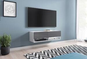 TV stolek MENDES A 180, 180x30x32, černá/grafit, bez LED osvětlení