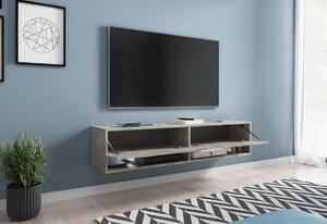 TV stolek LOWBOARD A 180, 180x30x32, černá/grafit, bez LED osvětlení