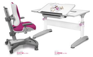 Dětský set MyChamp UNIQ - růžový, set židle + stůl